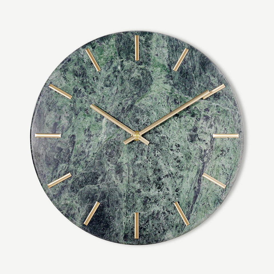 Marmororo – Emerald Rhythm Marble Wall Clock