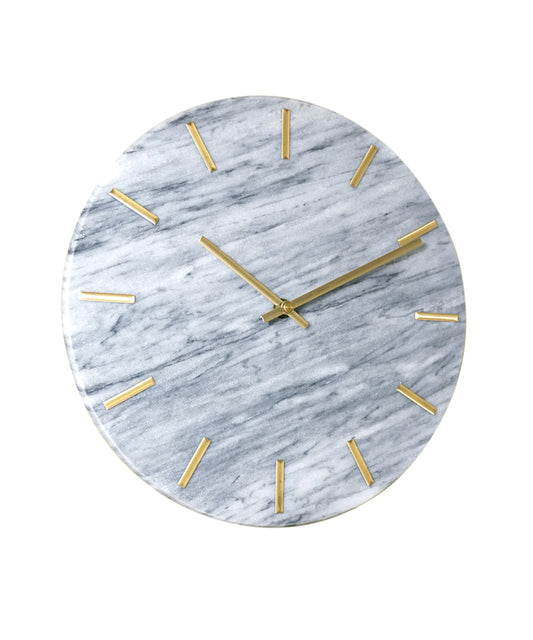 Marmororo – Grey Marble Moments Wall Clock