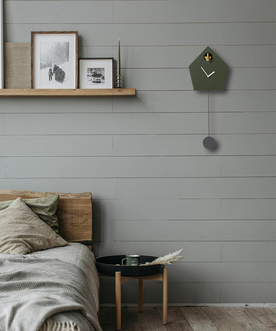 Alauda – The Singing Lark Cuckoo Clock-Green