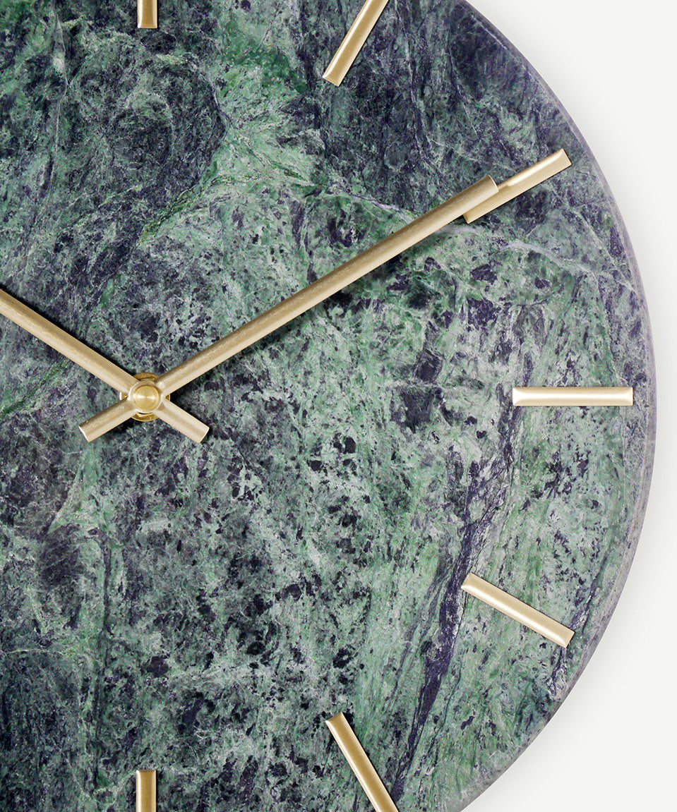 Marmororo – Emerald Rhythm Marble Wall Clock
