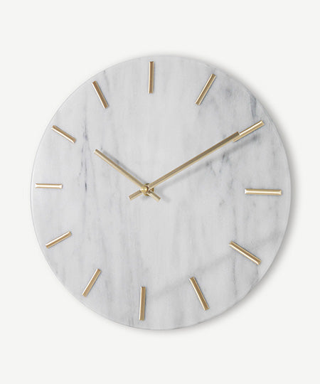 Marmororo – White Marble Moments Wall Clock