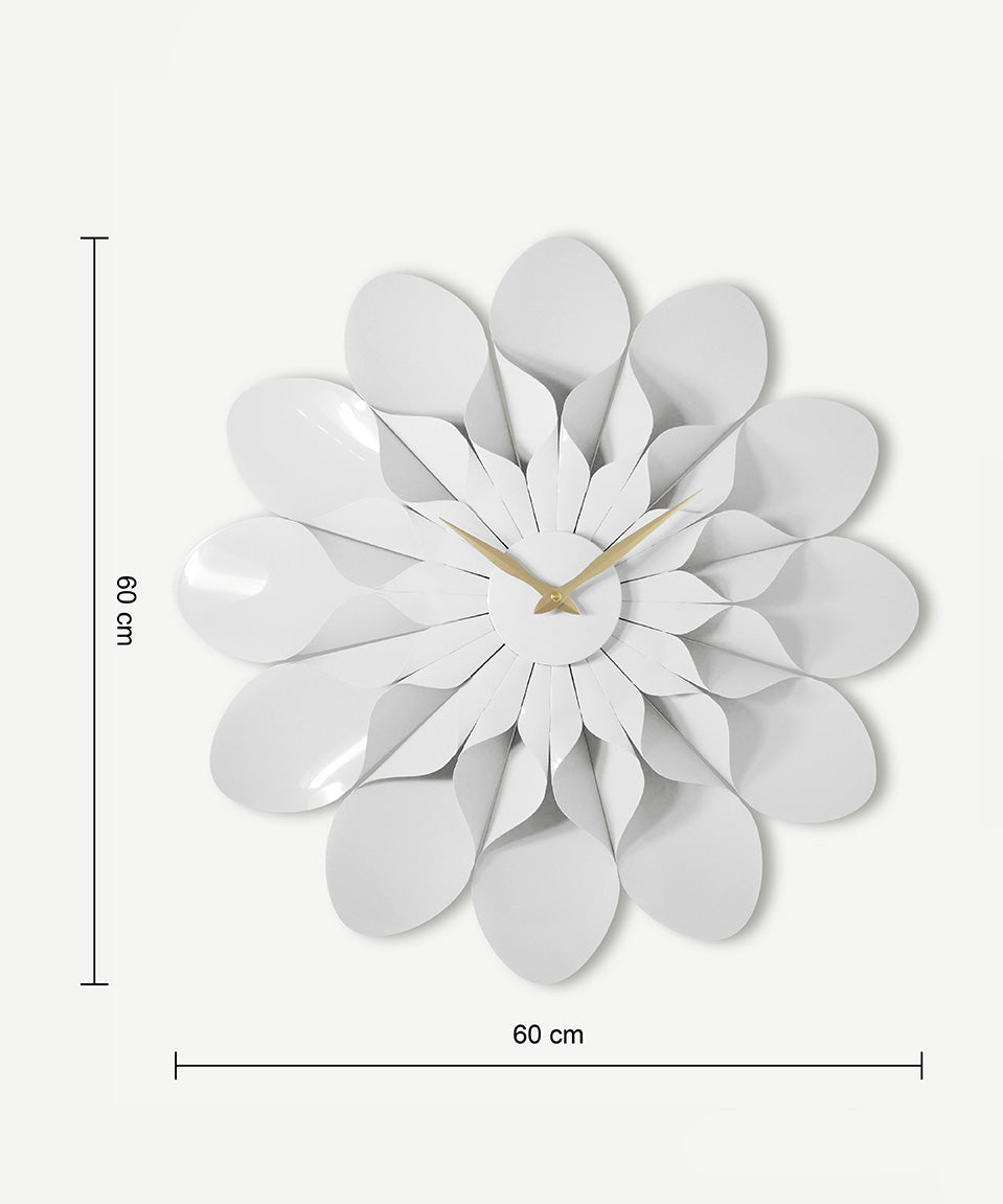 Floro - The Blooming Elegance Flower Wall Clock