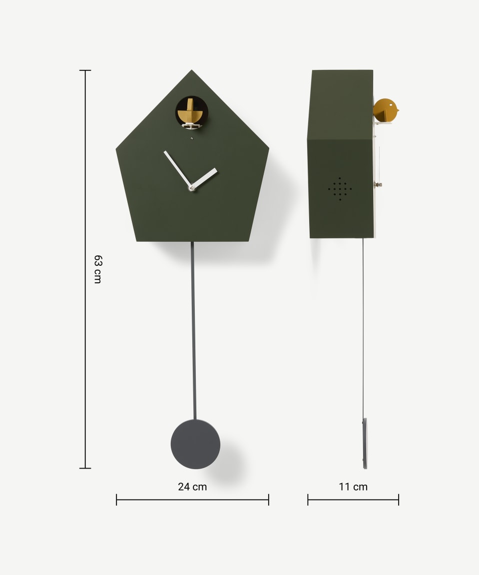 Alauda – The Singing Lark Cuckoo Clock-Green