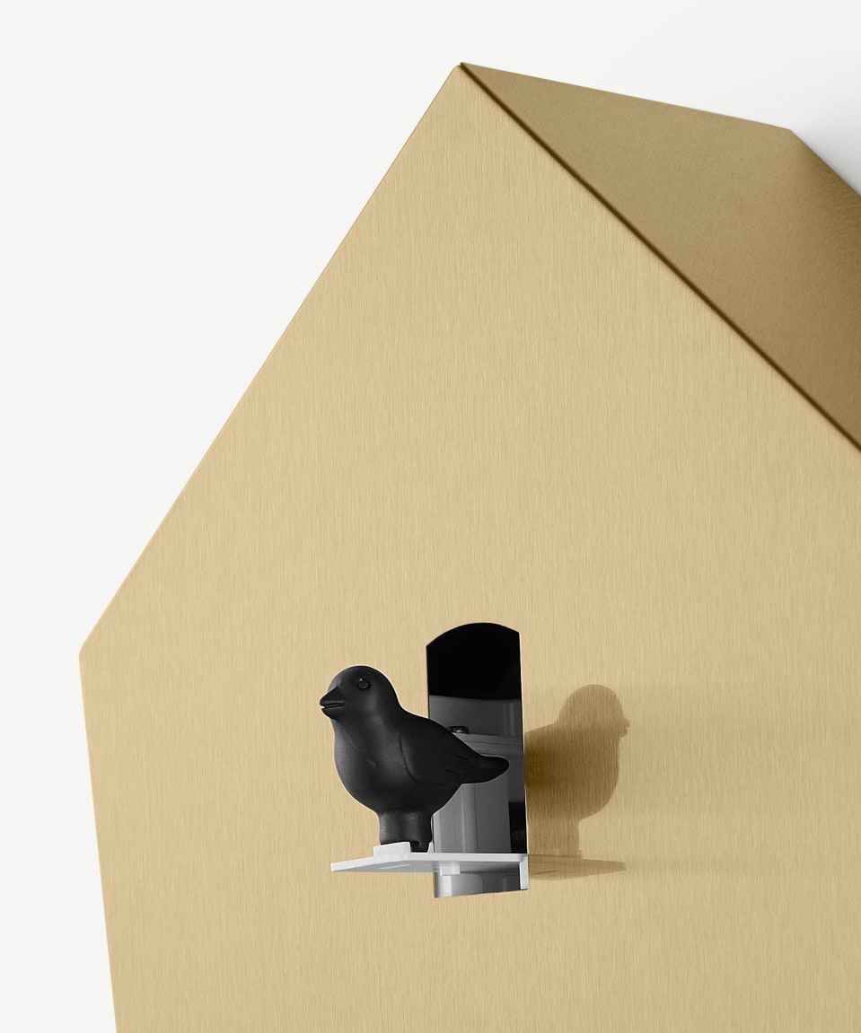 Azza Golden Nest Cuckoo Clock-BRASS