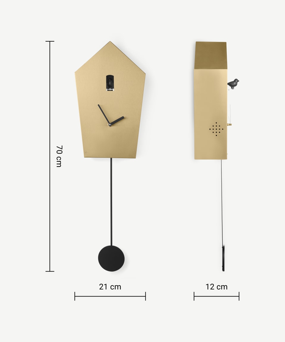 Azza Golden Nest Cuckoo Clock-BRASS