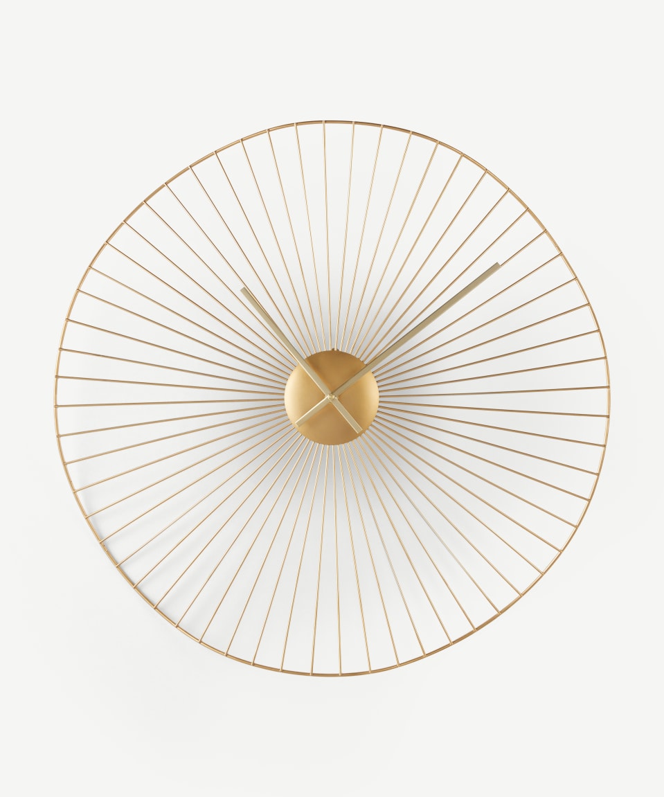 Makoh – Golden Wave Wall Clock