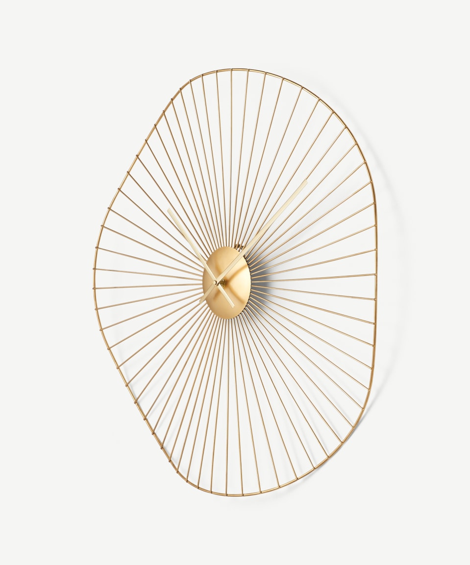 Makoh – Golden Wave Wall Clock