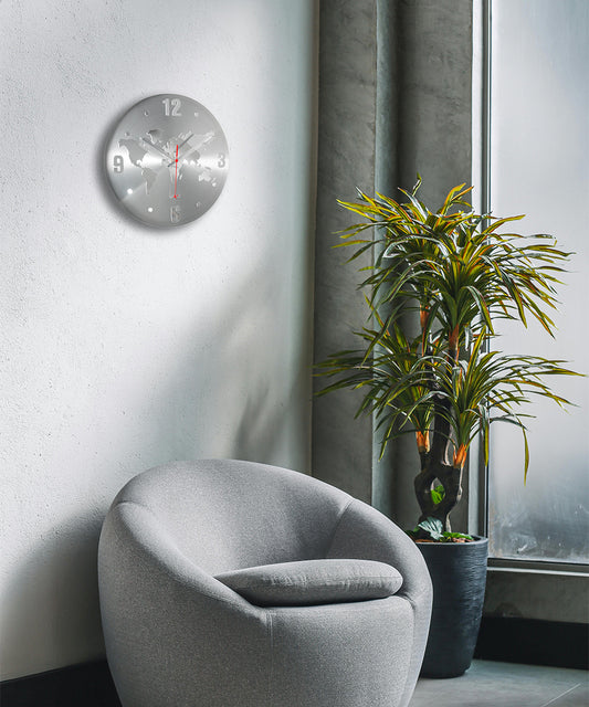 Monde – World Map Wall Clock